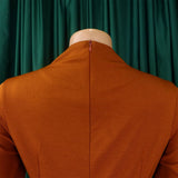 FASHIONABLE PLEATED PLUS SIZE SWING SKIRT DRESS_CWDMD3665