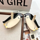 CUTE PENGUIN ACETATE SHARK HAIR CLAW CLIP_CWAHA5771
