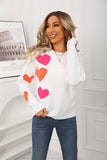 Valentines Day Jacquard Round-Neck Sweater