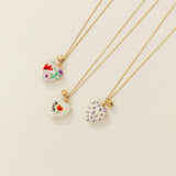 HEART LOCKET OVAL PHOTO NECKLACE GOLD PLATED_CWMM3919