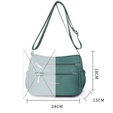 Nylon Multi-Compartment Shoulder Crossbody Bag_Cwasc1752