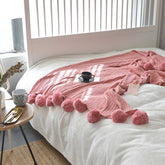 NEW KNITTED BALL AIR CONDITIONING THROW BLANKET_CWMM2364