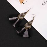 Versatile Tassel Gradient Earrings
