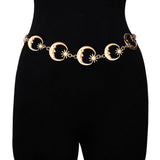 METAL SUNFLOWER WAIST CHAIN BODY CHAIN_CWMM0650