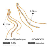 ELEGANT TEARDROP SHAPED TASSEL EARRINGS_CWAJE1885