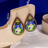 HALLOWEEN PARTY CREATIVE WOODEN EARRINGS_CWAJE1849