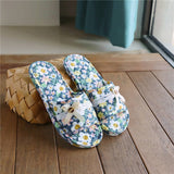 LINEN INDOOR SLIPPERS FOR HOME COUPLE WEAR_CWSHF0171
