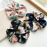 SWEET LARGE FLORAL HIGH ELASTIC HAIR TIE_CWAHA2435