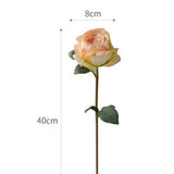 BURNT EDGE ROSE BOUQUET ARTIFICIAL FLOWER DECOR_cWMM6478