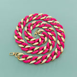 LARGE RESIN ACRYLIC BAG CHAIN WIDE STRAP_CWMM5065