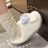 Wear Cartoon Warm Cotton Slippers At Home