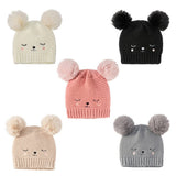 2024 NEW DOUBLE BALL CHILDRENS KNITTED HAT_CWAH1751