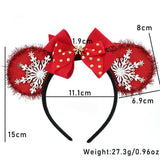 CHRISTMAS SNOWFLAKE BOW HEADBAND FOR GIRLS_CWAHA5664