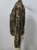 Wild And Versatile Leopard Print Denim Jacket