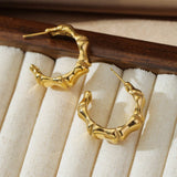 18K GOLD PLATED STAINLESS STEEL EARRINGS_CWMM3618