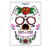 DAY OF THE DEAD FACE TATTOOS WATERPROOF MAKEUP_CWMM8386