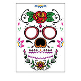 DAY OF THE DEAD FACE TATTOOS WATERPROOF MAKEUP_CWMM8386