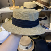 SUMMER VACATION ALL MATCH FLAT TOP STRAW HAT_CWAH3450