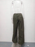 Trendy Low Waist Casual Wide-Leg Cargo Pants