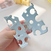 CHEESE SHAPE ACRYLIC HAIR CLAW MEDIUM CHIC CLIP_CWAHA2697
