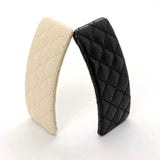French Vintage Quilted Embroidered Hair Clip_Cwaha6353