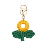 SUNFLOWER FLOWER SUNFLOWER HAND WOVEN KEYCHAIN_CWMM1215