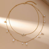 FRESHWATER PEARL NECKLACE 18K GOLD PLATED NECKLACE_CWMM3637