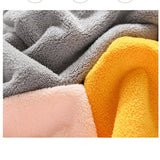 EMBROIDERED RABBIT CORAL FLEECE TOWEL_CWMM2324