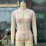 SEMI SHEER MESH LACE TOP BOTTOMING SHIRT_CWTBLL2660