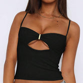 Womens Sexy Sleeveless Strap Crop Top
