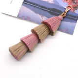 MIXED COLOR TASSEL PENDANT KEYCHAIN_CWMM1565
