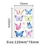 Waterproof Kids Cute Watercolor Butterfly Tattoos_Cwmm8255