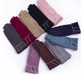 Warm Fleece Windproof Breathable Womens Gloves_Cwmm1539