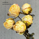 HIGH END BURNT EDGE ROSE BOUQUET FOR TABLE DECOR_CWMM6588