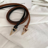 Triangular Pin Buckle With Sweater Suit Thin Belt_Cwabe0654