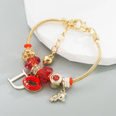 DEVIL LIPS PENDANT ALLOY CHAIN BRACELET_CWMM8625