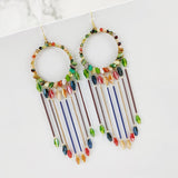 STYLISH TASSEL HANDMADE BEADED EARRINGS_CWAJE0842