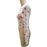 CUTE HEART PRINT MESH ROUND NECK LONG SLEEVE TOP_CWTBLL3426