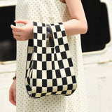 SMILING FACE PATTERN CROCHET HOBO HANDBAG PURSE_CWAB0883