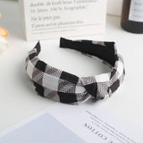 SIMPLE NEW STYLE PLAID KNOTTED HEADBAND_CWAHA1715