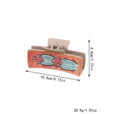Western Cowgirl Hair Claw -Horsehair Leather Clip_Cwaha07309