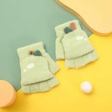 BABY HALF FINGER FLIP WRITING WARM GLOVES_CWAG0158