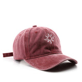 Cwah3240_Sunflower Embroidered Baseball Cap