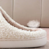 CARTOON MOON AND CLOCK PATTERN INDOOR SLIPPERS_CWSHS0255