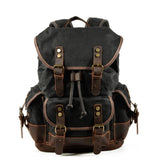 CANVAS LEATHER HIKING BACKPACK FOR SCHOOL TRAVEL_CWAB5518