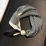 Ivory Pearl Magnetic Skinny Neck Scarf_Cwasc03933