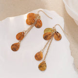 NEW SHELL BEADED PENDANT EARRINGS_CWAJE1555