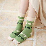Winter Rolled-Edge Striped Socks_Cwms0917