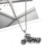HIP HOP MOTORCYCLE PENDANT NECKLACE_CWAJE0970