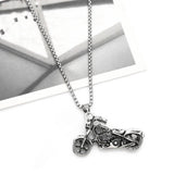 HIP HOP MOTORCYCLE PENDANT NECKLACE_CWAJE0970